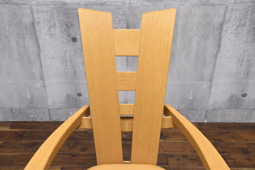 ELC42 シラカワ 素技シリーズ アームチェア ダイニングチェア S-811