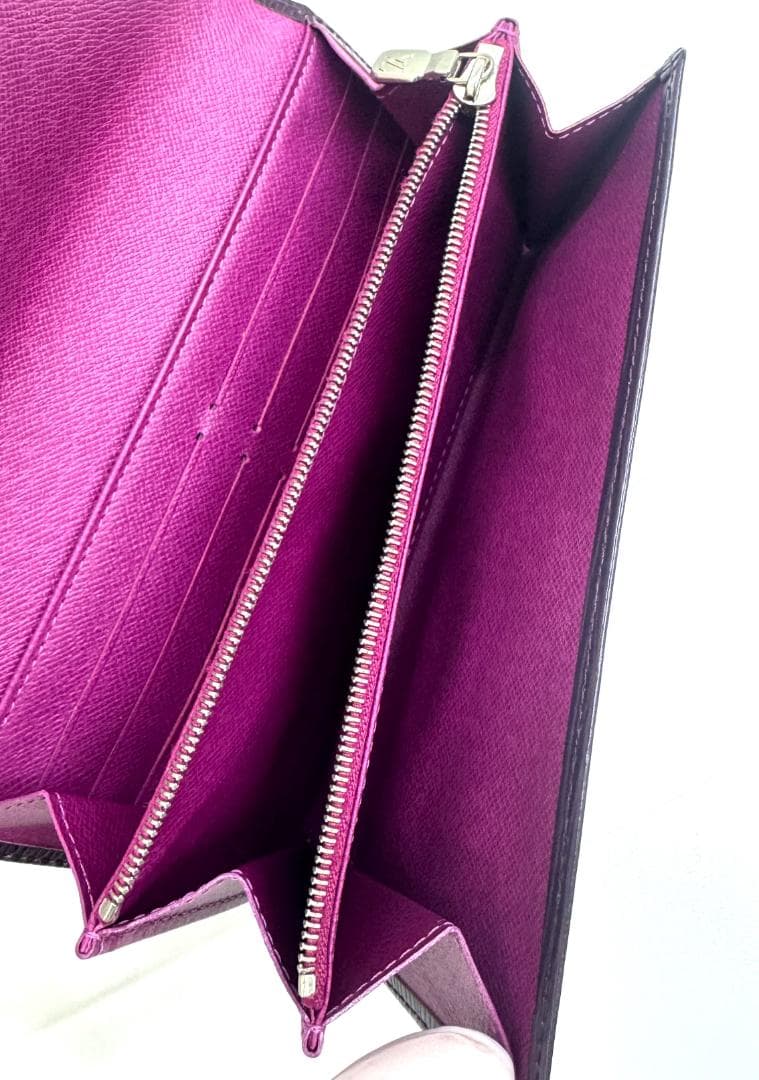 ★美品★ルイヴィトン 長財布 エピ カシス ポルトフォイユサラ パープル 紫