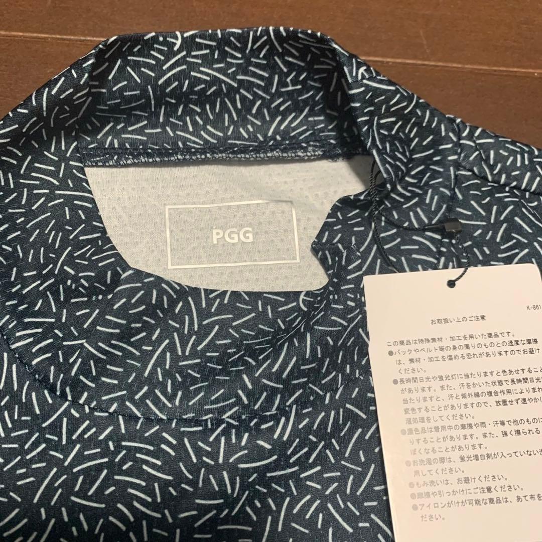 パーリーゲイツPGGカタカナ柄モックネックサイズ5