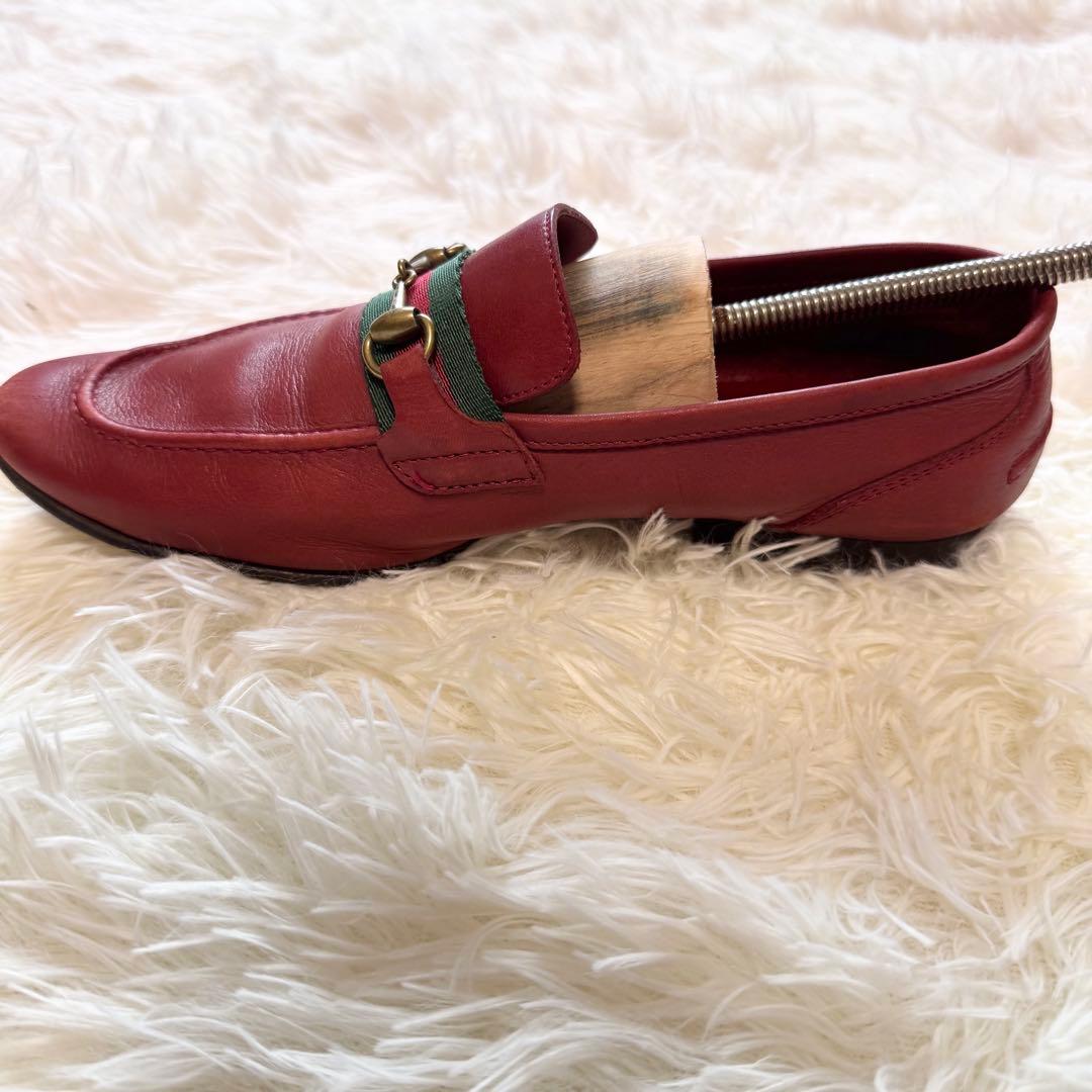 ✨美品✨GUCCI ホースビットローファー 34.5 ボルドー レディース