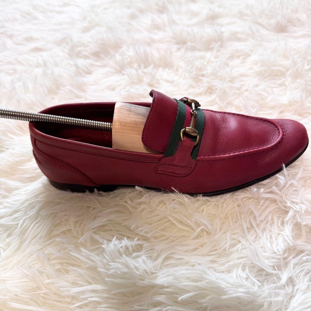 ✨美品✨GUCCI ホースビットローファー 34.5 ボルドー レディース
