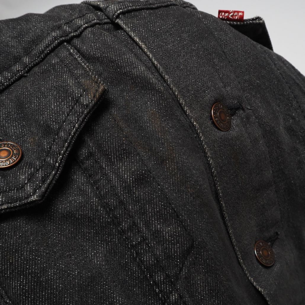 90ｓ 大きいサイズ46 カナダ製 Levi’s 75505先染めブラックデニム