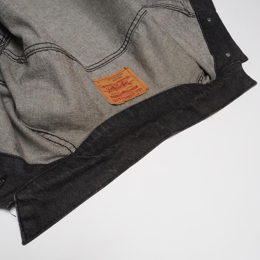 90ｓ 大きいサイズ46 カナダ製 Levi’s 75505先染めブラックデニム