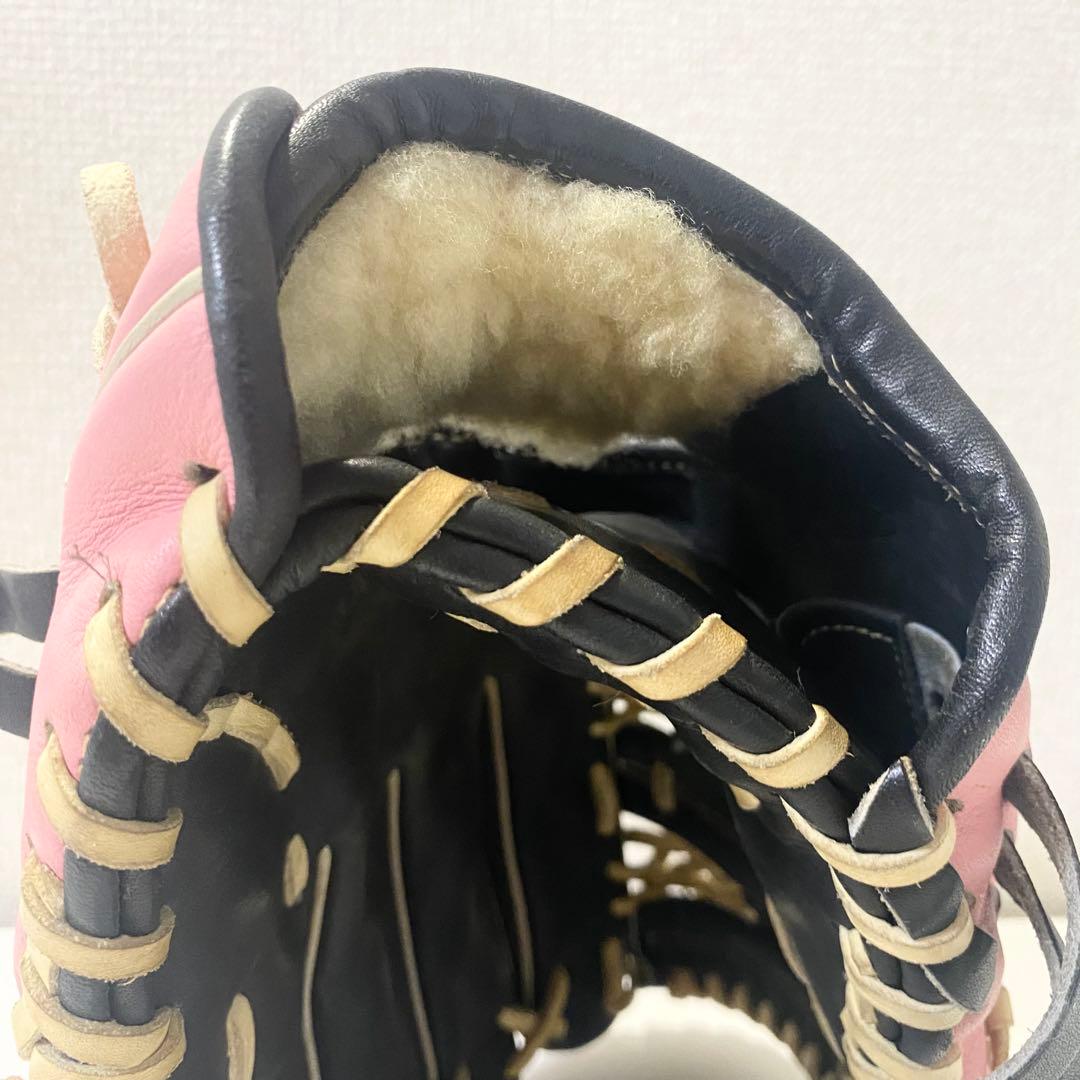 ミズノプロ 軟式 オーダーグラブ 耕作印 内野手 ピンク MizunoPro
