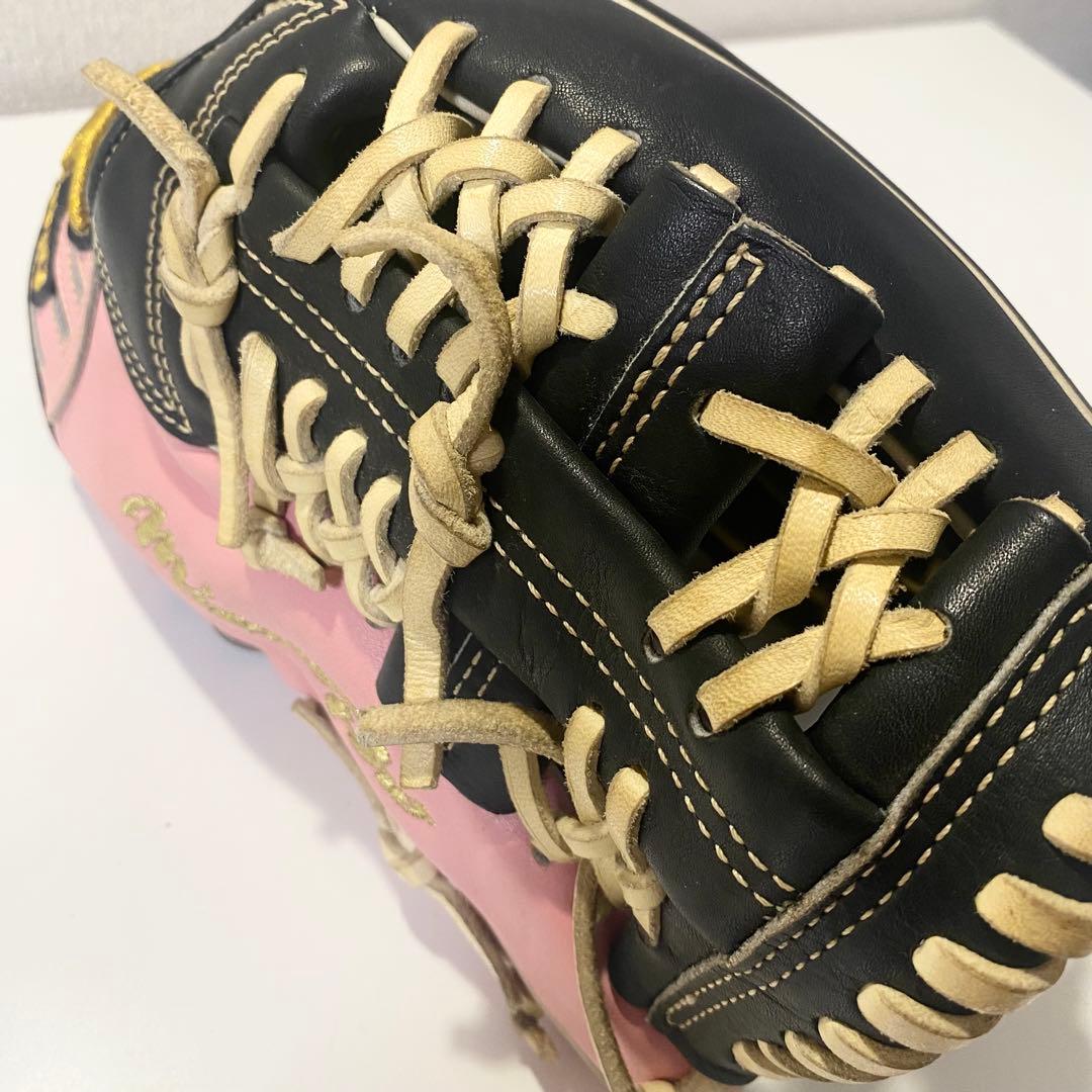 ミズノプロ 軟式 オーダーグラブ 耕作印 内野手 ピンク MizunoPro