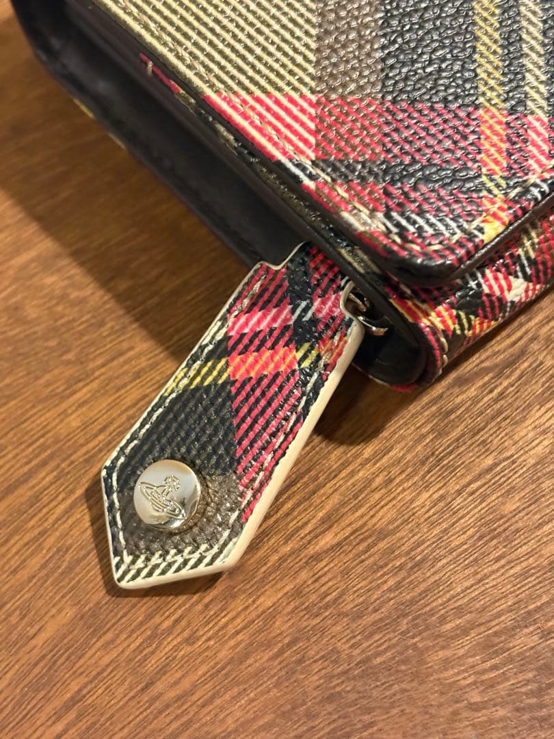 ヴィヴィアン ウエストウッド 長財布 オーブ タータンチェック柄