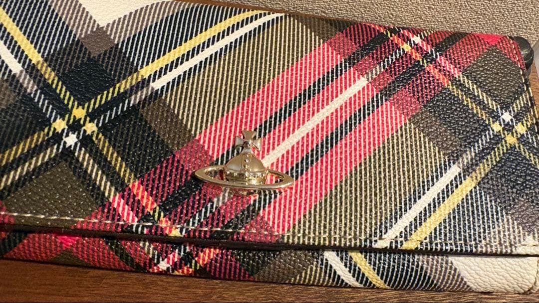 ヴィヴィアン ウエストウッド 長財布 オーブ タータンチェック柄