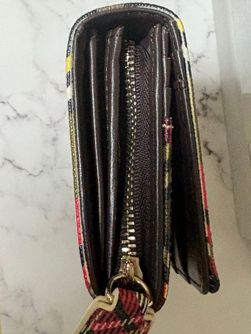 ヴィヴィアン ウエストウッド 長財布 オーブ タータンチェック柄