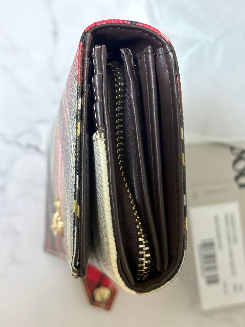 ヴィヴィアン ウエストウッド 長財布 オーブ タータンチェック柄