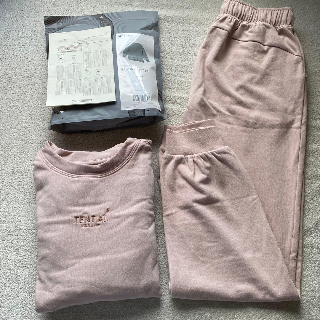 【BAKUNE】 バクネ レディース スウェット上下セット S スモークピンク