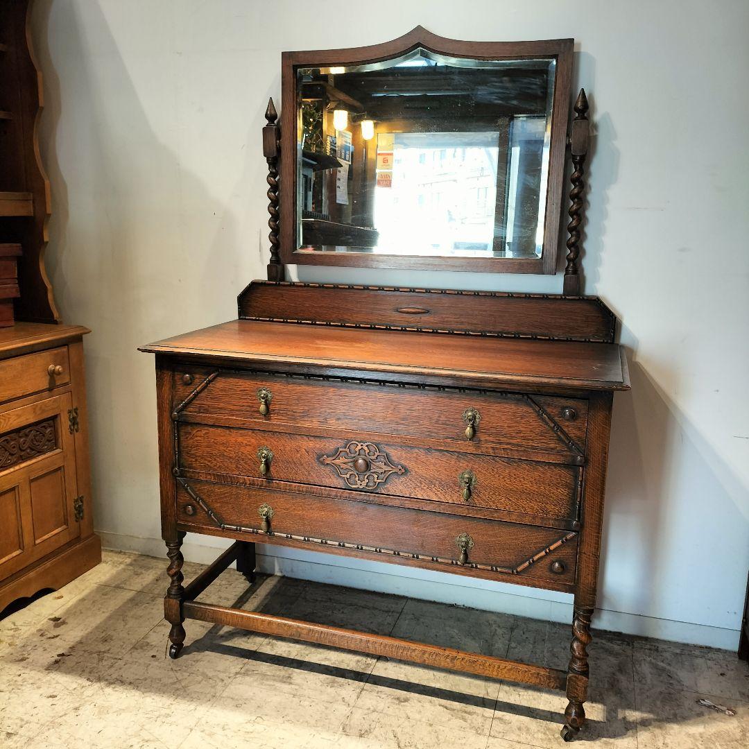 M♦michiko送料込　希少　英国　アンティーク　ドレッサーチェスト