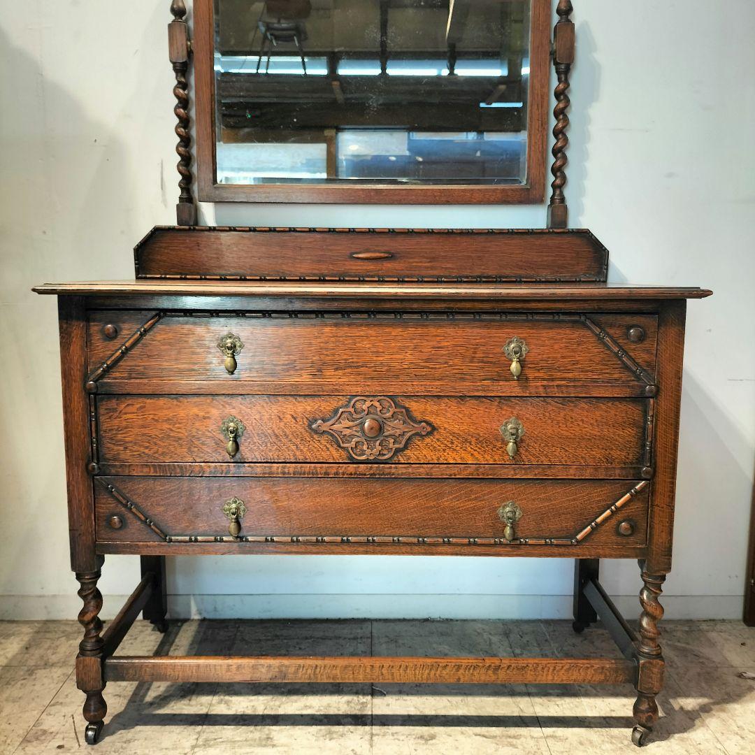 M♦michiko送料込　希少　英国　アンティーク　ドレッサーチェスト