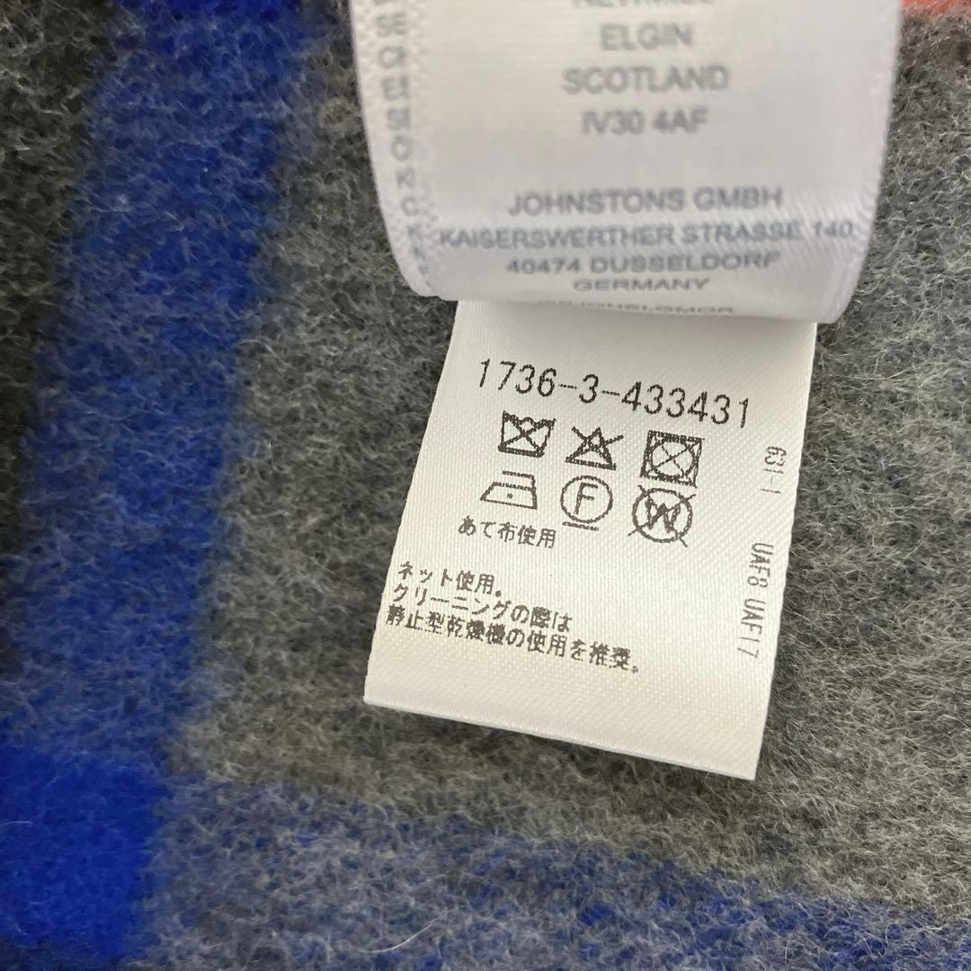 新品 JOHNSTONS OF ELGIN ジョンストンズ カシミア 中判