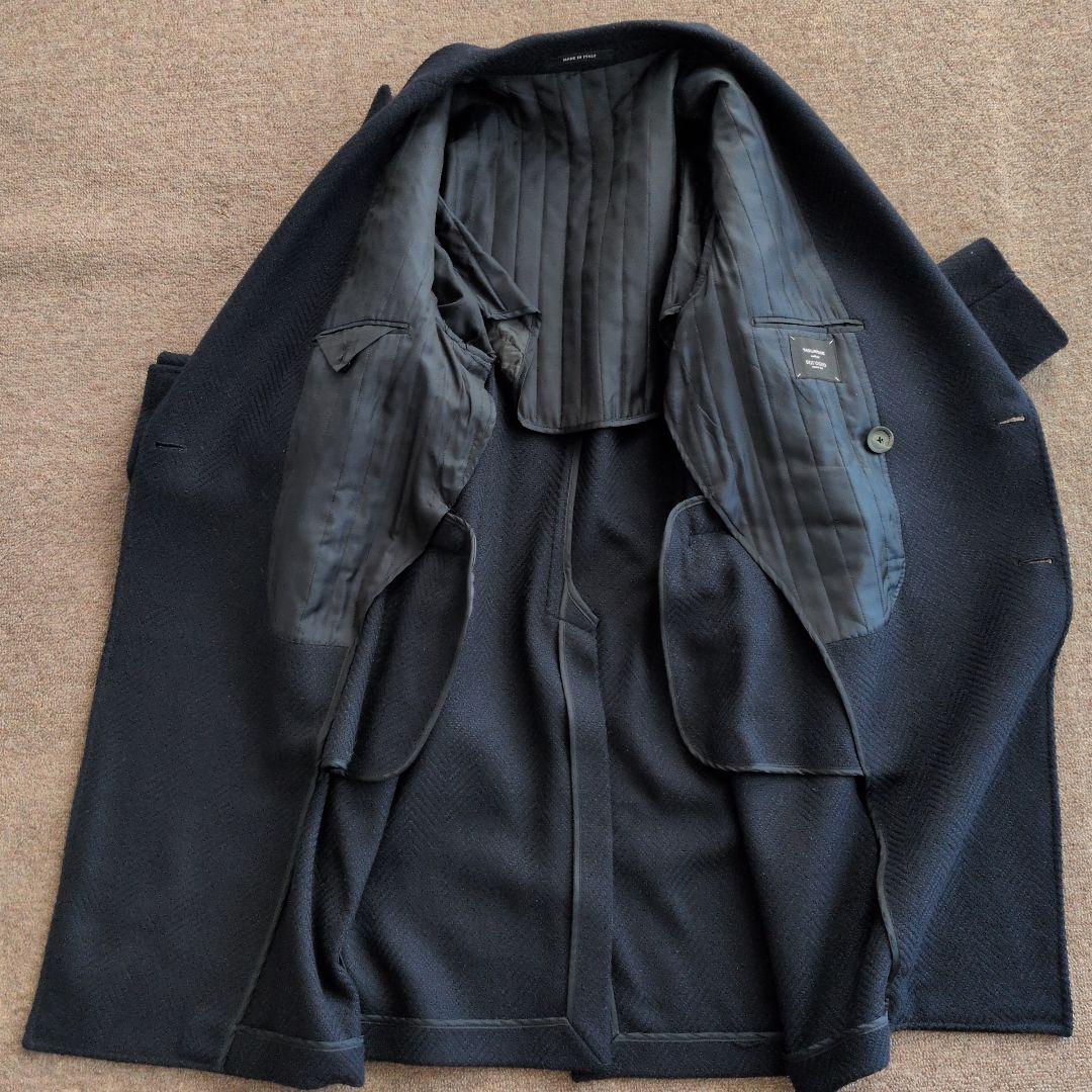 TAGLIATORE　ダークネイビー ダブルブレスト チェスターコート