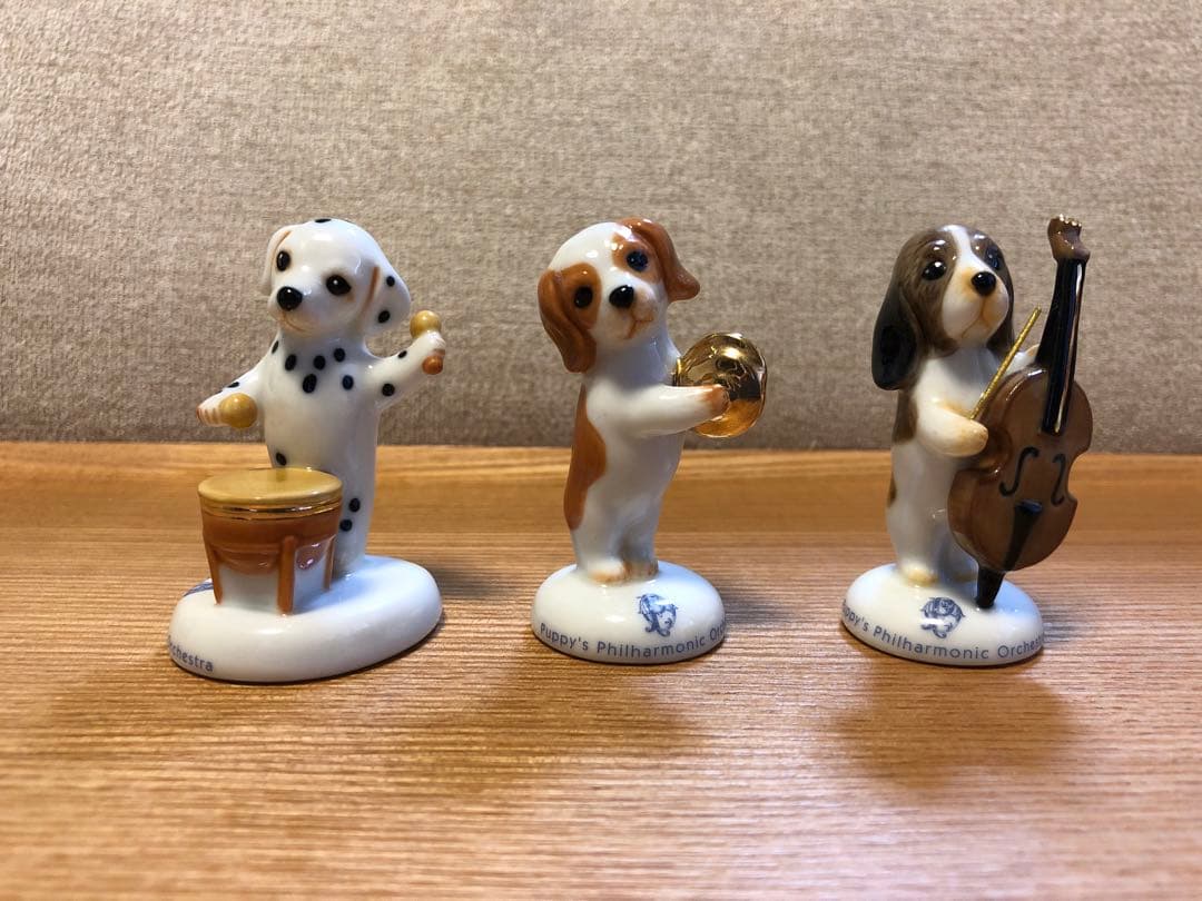 SETO CRAFT セトクラフト 犬の置物 楽器演奏 陶器3体セット - メルカリ