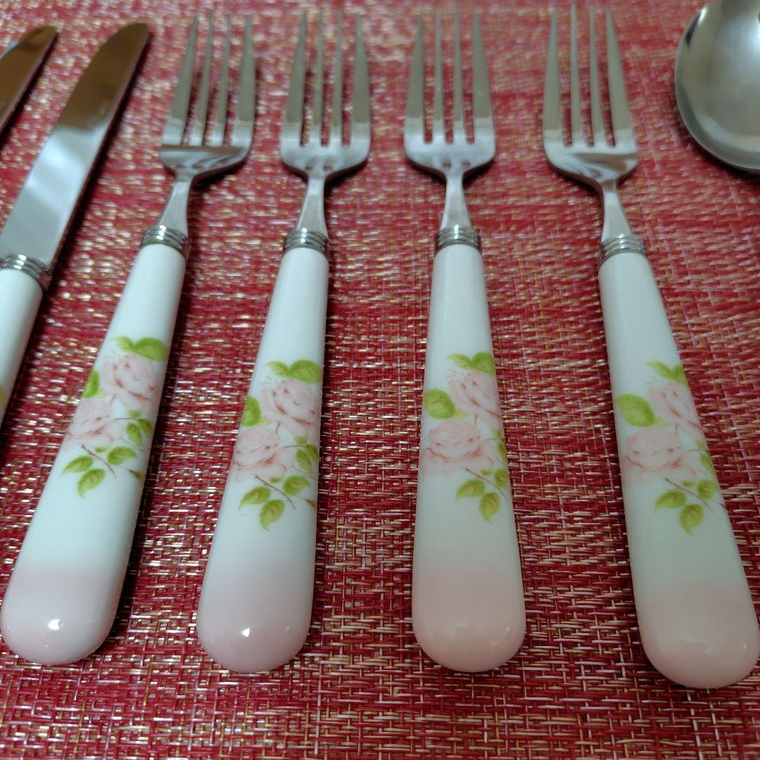 イマン　ダイアナローズ　カトラリー ナイフ　フォーク　スプーン　L 　大12本