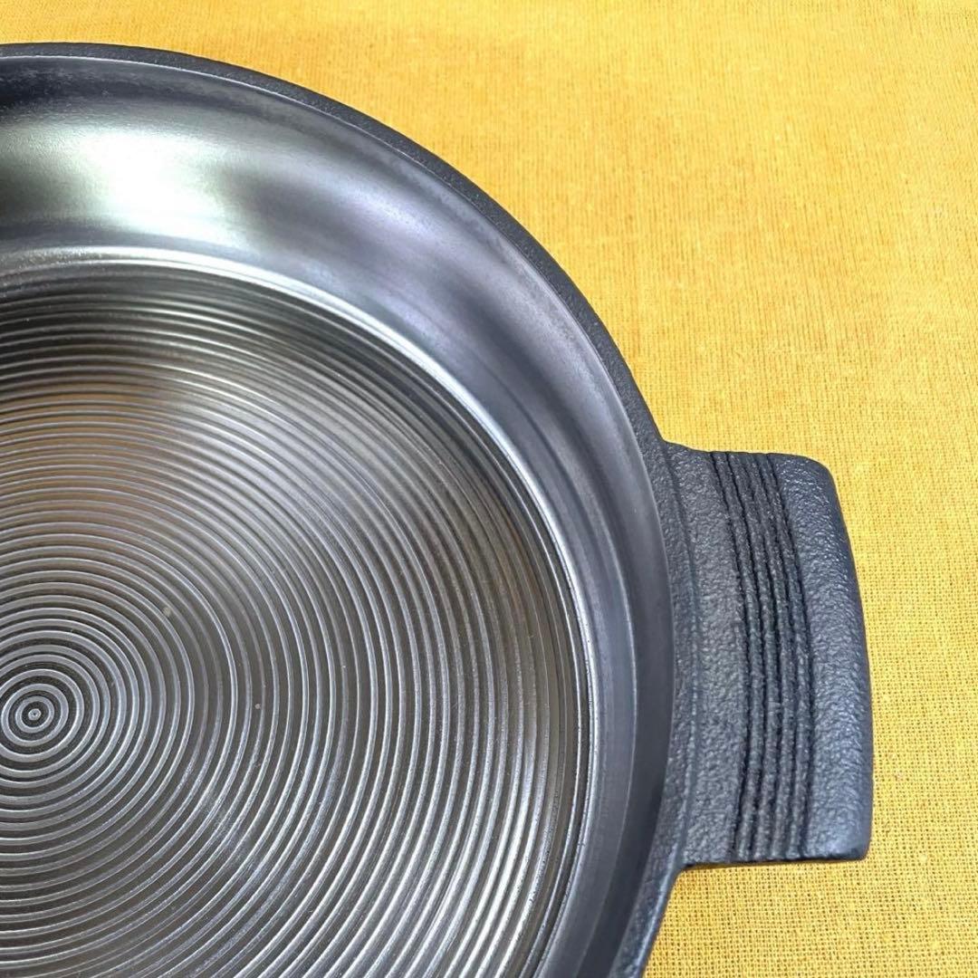 早い者勝ち‼️久慈山王堂 砂鉄鍋 すき焼き鍋 内径26.5c 南部鉄器 鉄鍋 鋳鉄