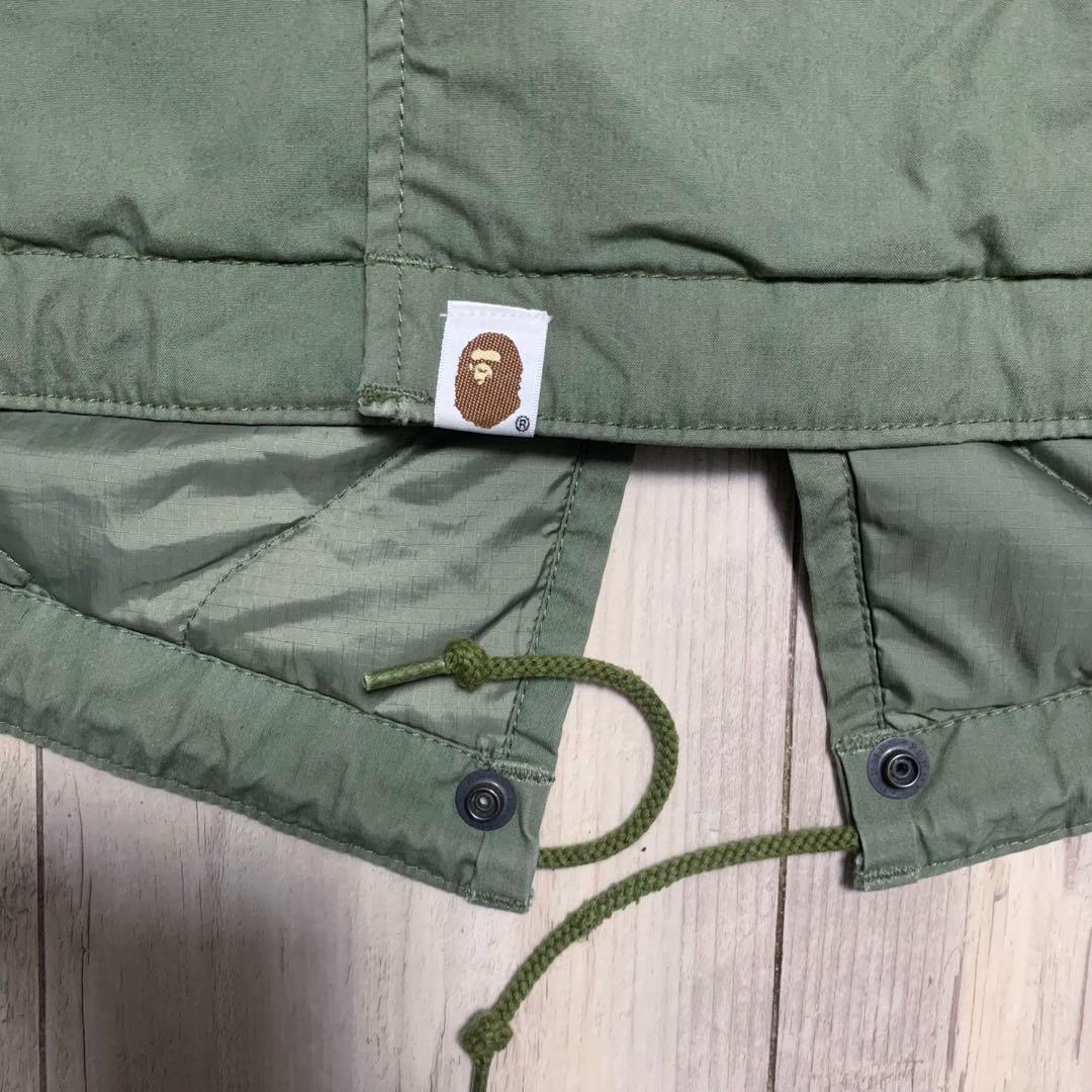 A BATHING APE エイプ カモモッズコート リアルファー - メルカリ
