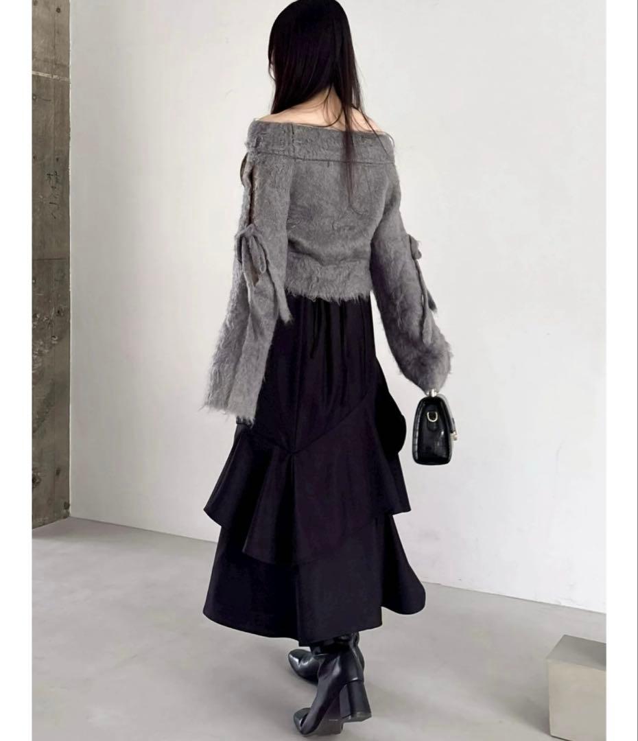 dazzlin バックレースアップアシメマーメイドスカート