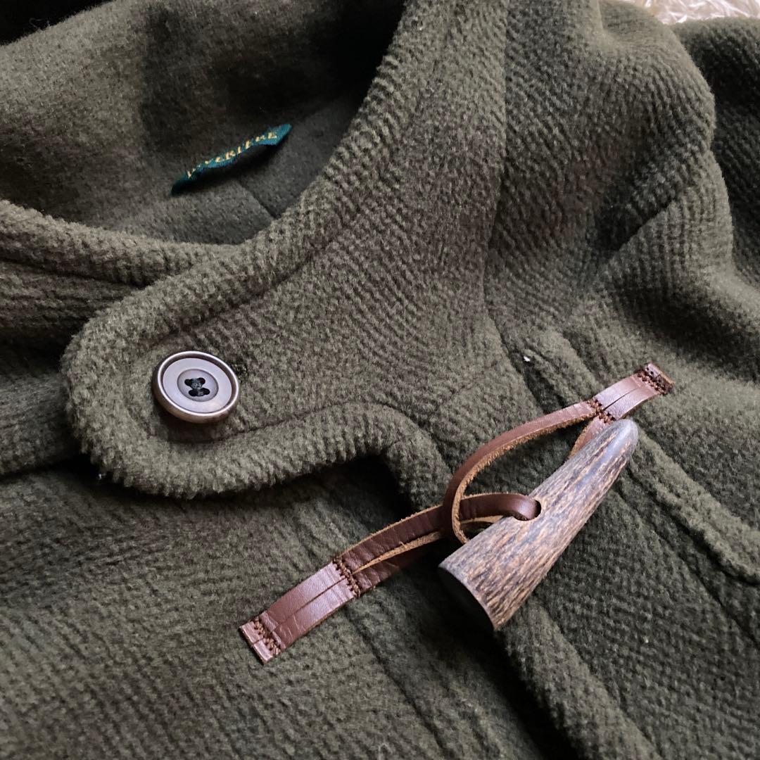 希少 緑タグ】インバーティア ヴィンテージ ダッフルコート ムーア