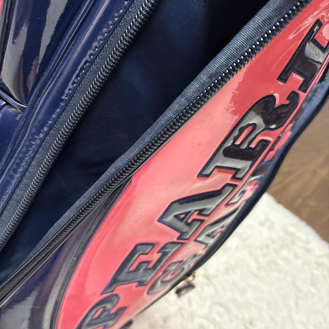 パーリーゲイツ キャディバッグ 9型　ネイビー ピンク ブラック　ニコちゃん