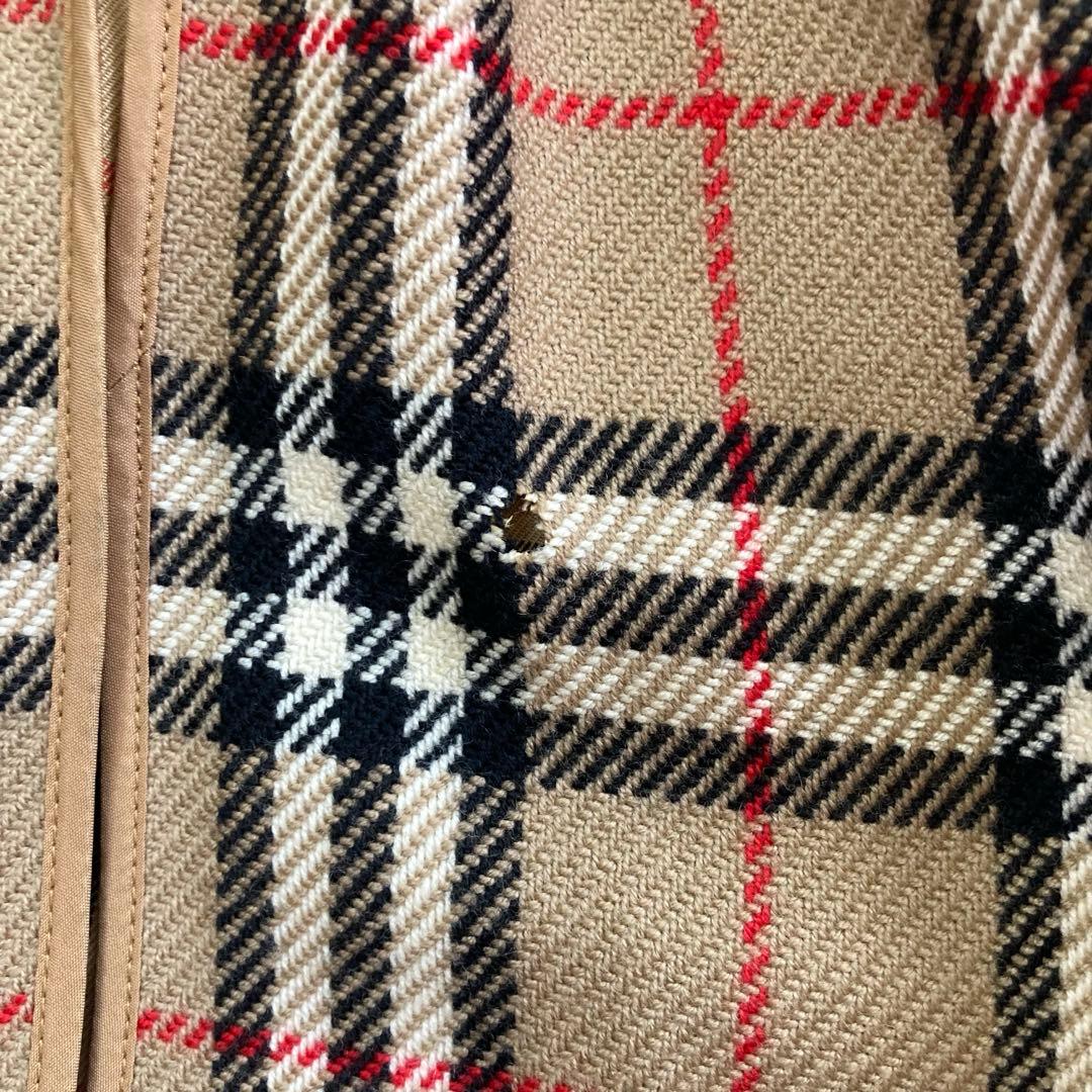 90s BURBERRY シルク混バルマカーンコート カシミヤ混ライナー 玉蟲