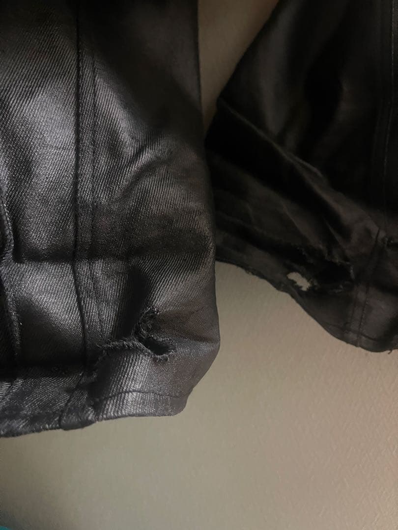 変形レザーパンツ opium 00s archive