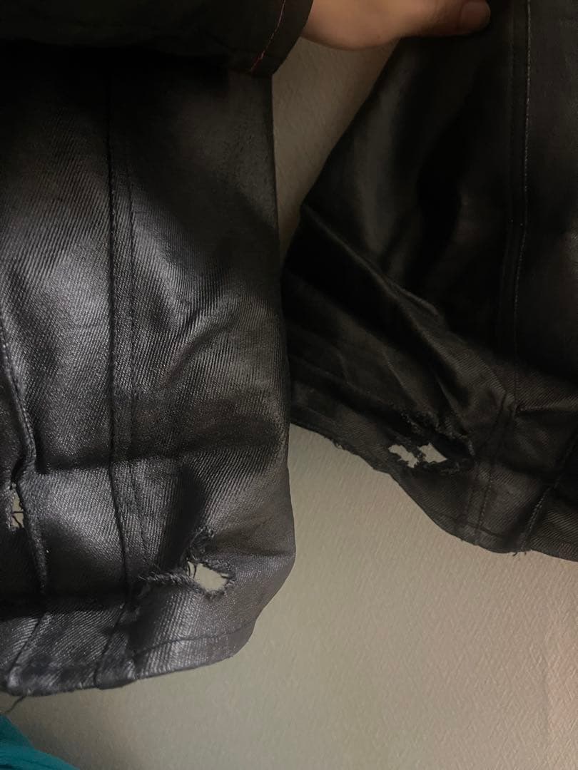 変形レザーパンツ opium 00s archive