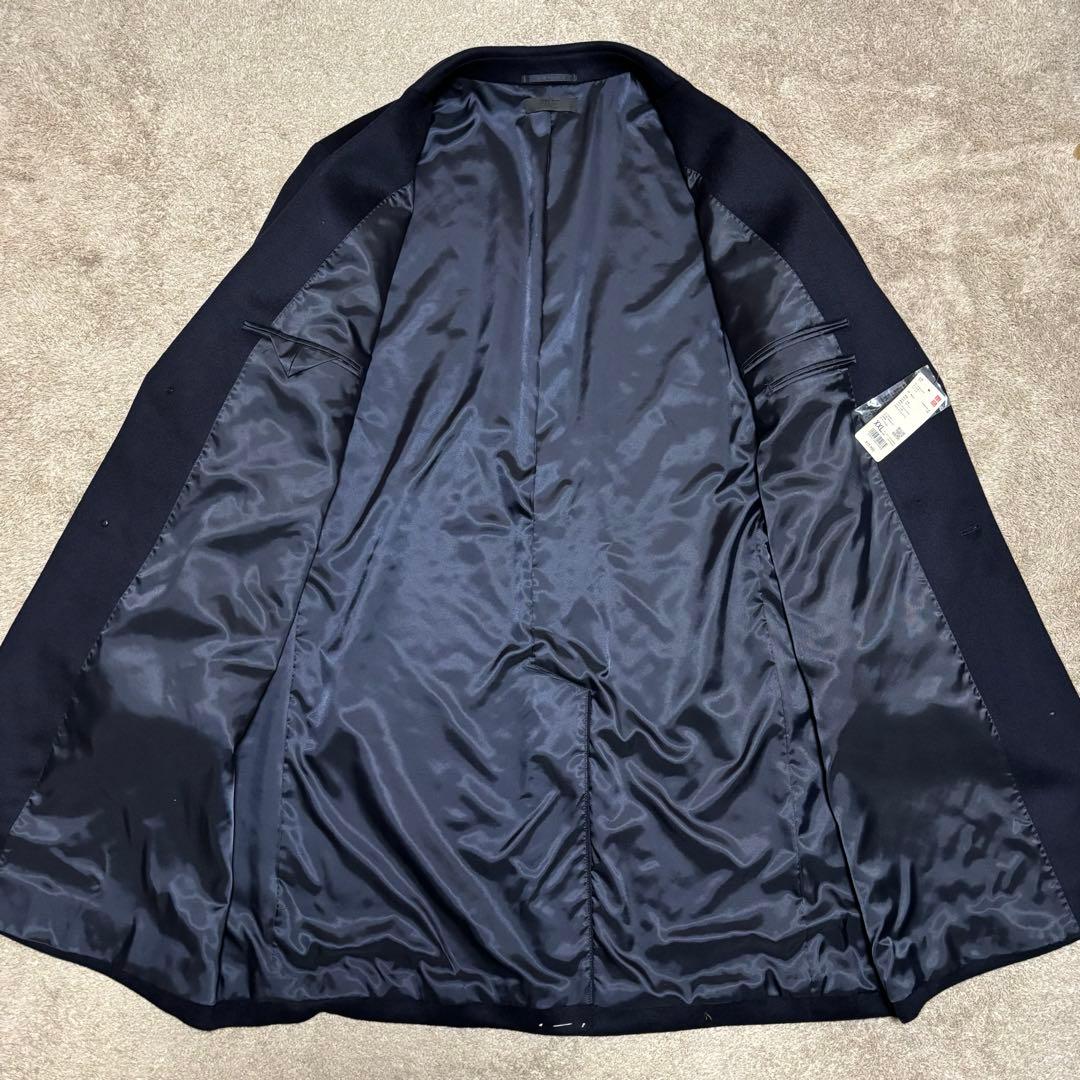 【新品未使用】ユニクロ　カシミヤチェスターコート　ネイビー　XXL