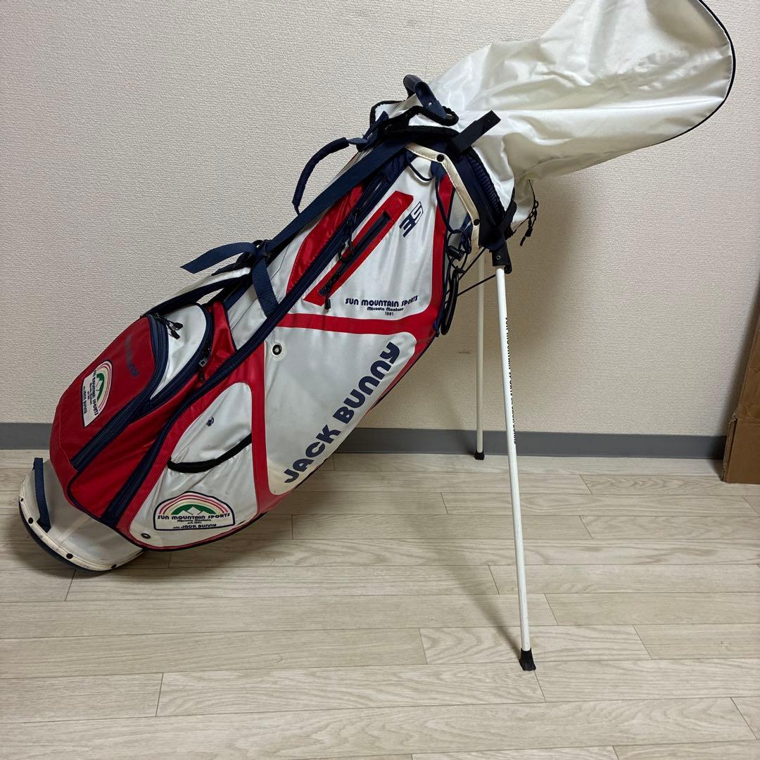 JACK BUNNY キャディバッグ 赤白青