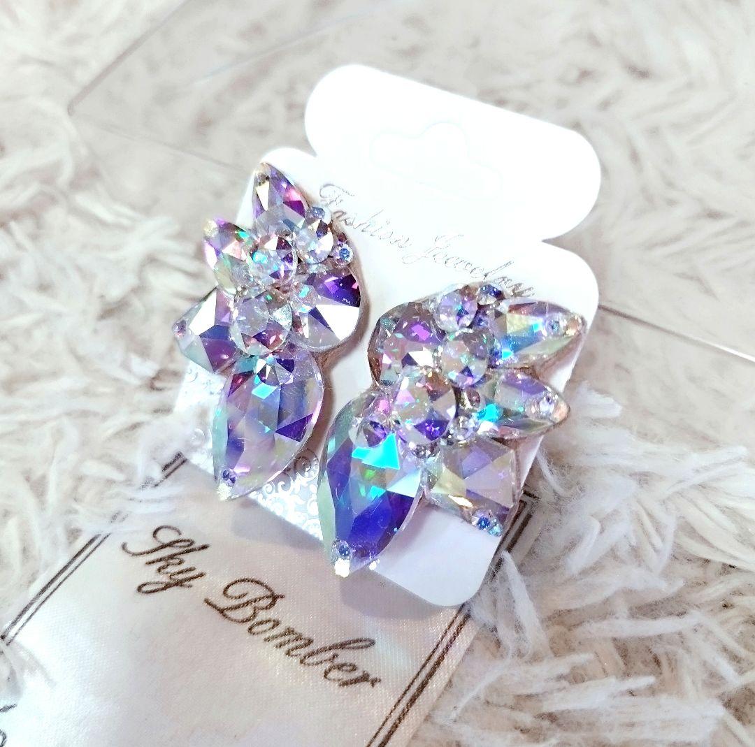 ちー、様　白のレースが美しいネックレス　社交ダンス　ベリーダンス　イヤリング