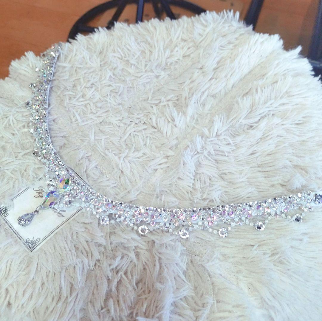 ちー、様　白のレースが美しいネックレス　社交ダンス　ベリーダンス　イヤリング