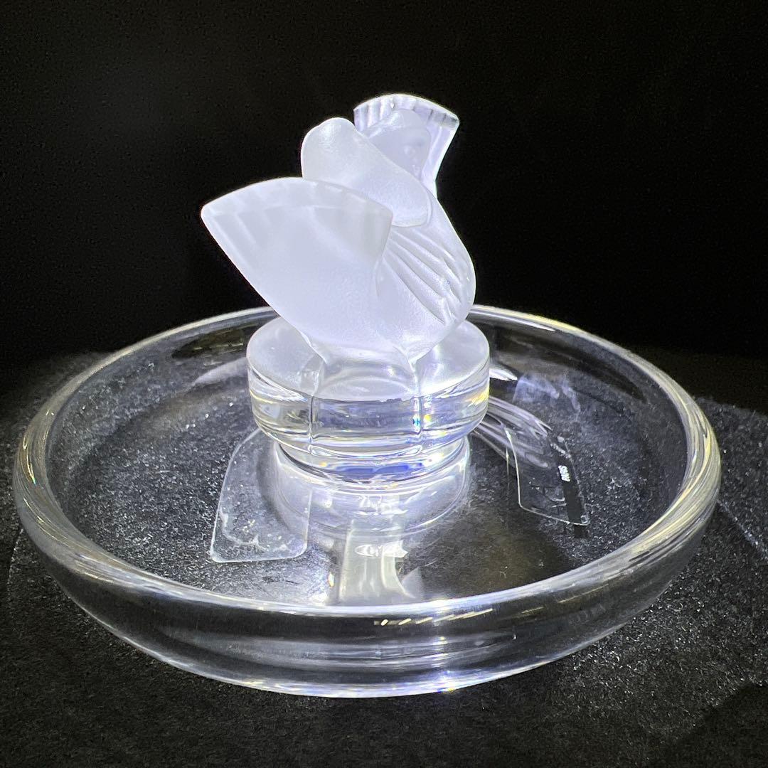 ラリック　リングトレー　横幅約9.5㎝　東Y7-1128☆1F