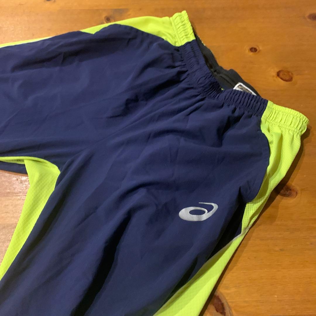 asics ヴィッセル神戸 ピステ・ウィンドブレーカー ネイビー/ライム