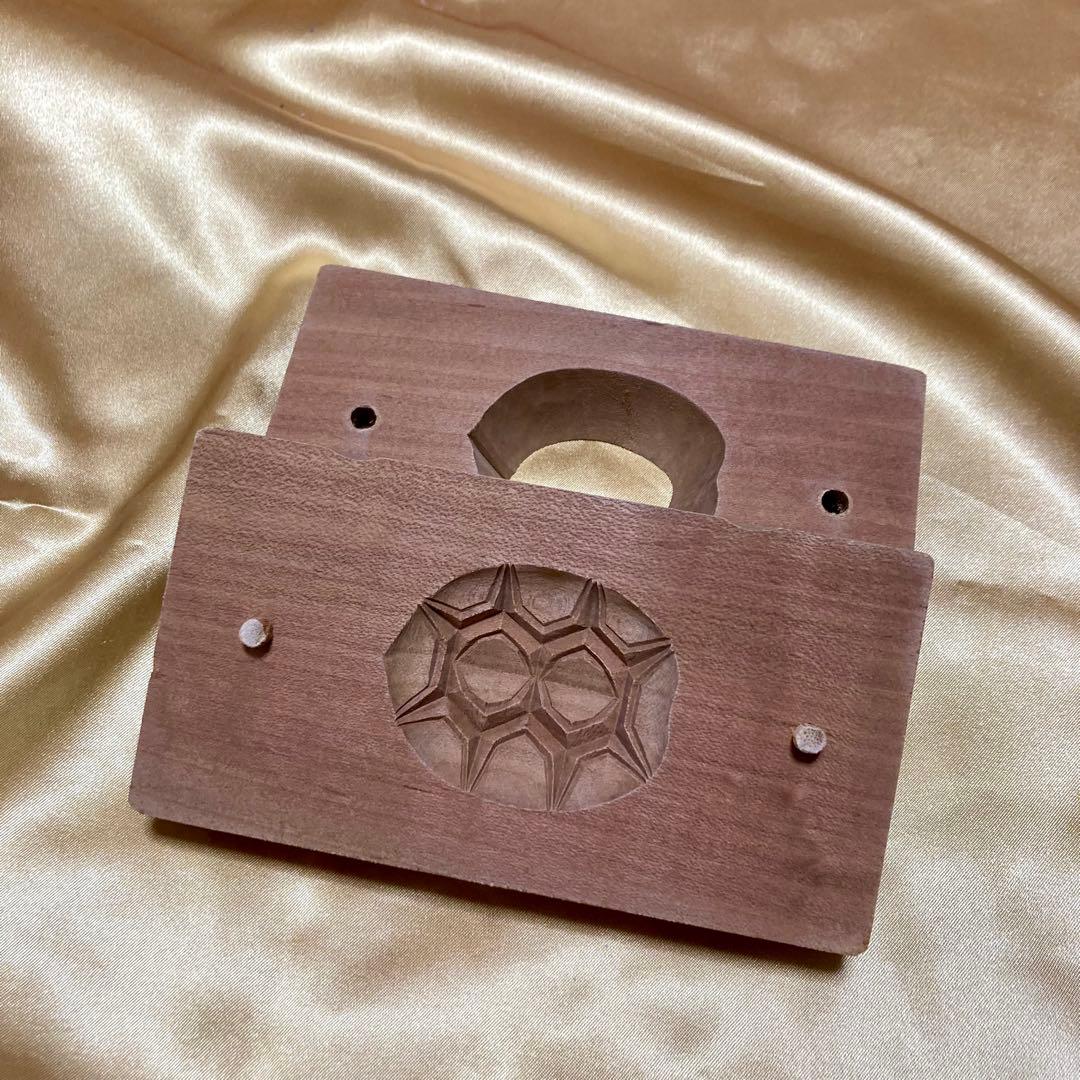 和菓子型 木製 セット　干菓子　生菓子