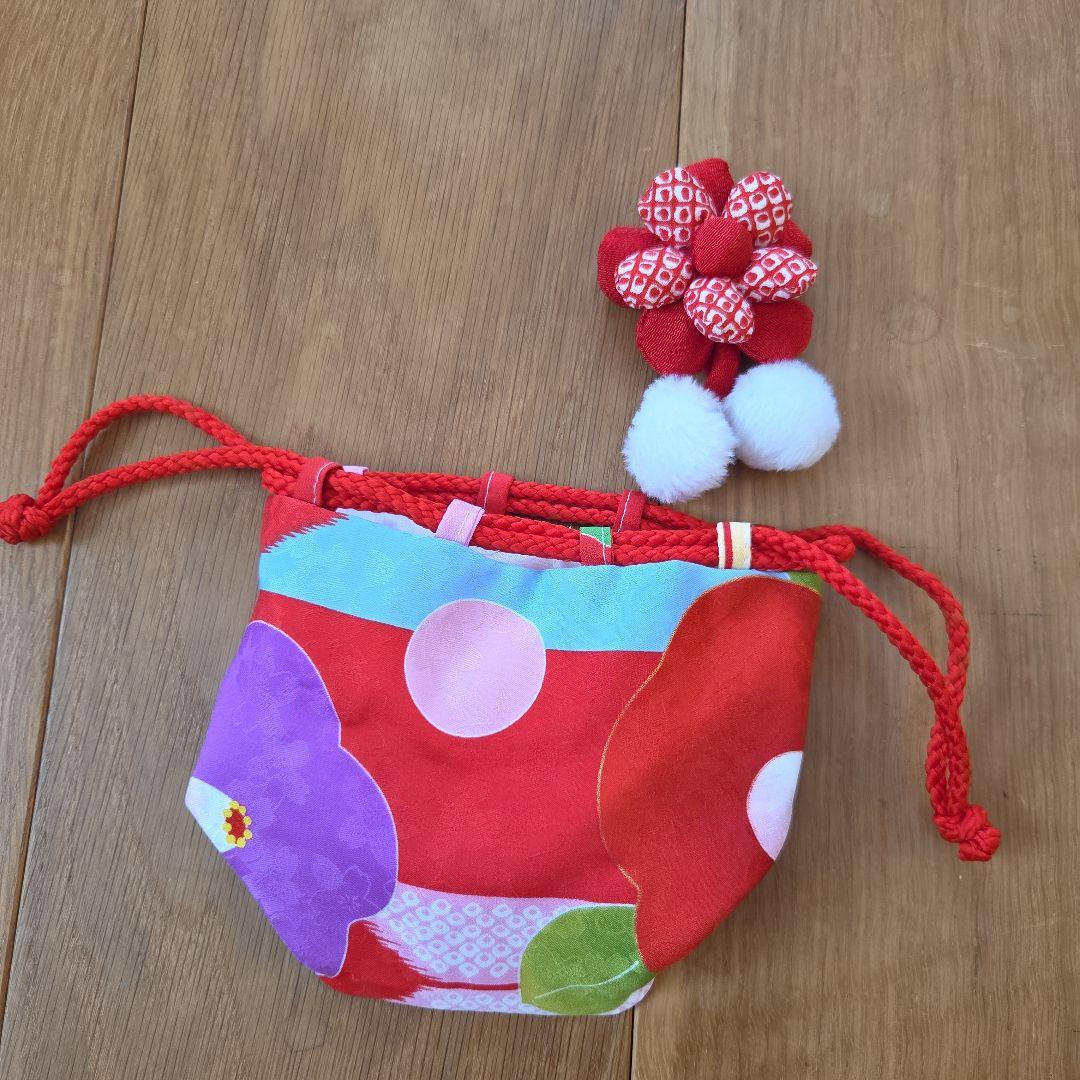 ★美品★七五三 着物セット 子供用 花柄【京都花ひめ】