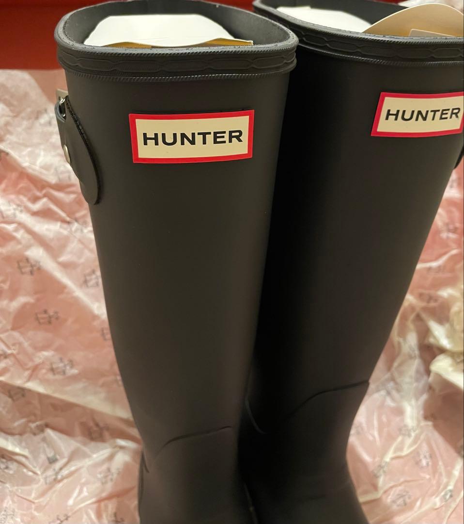 新品　HUNTER WOMENS ORIGINAL TALL BOOT 24cm