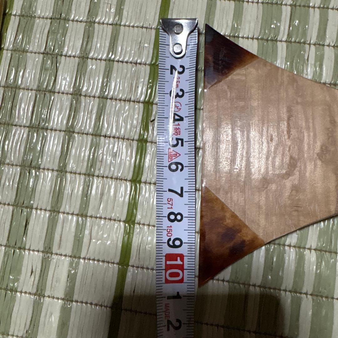 三味線　撥　バチ　鼈甲　べっこう　木製　明石