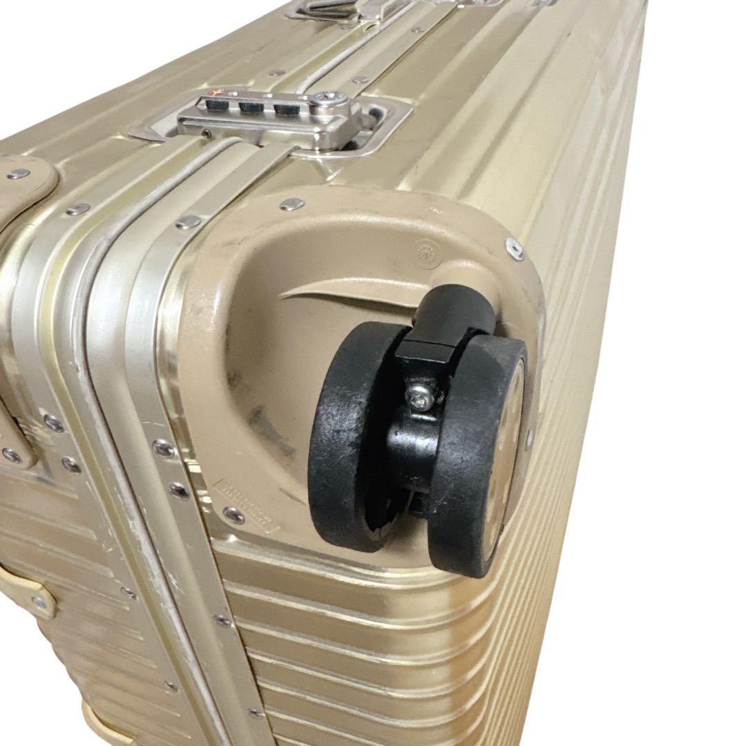 《極希少》リモワ TOPAS Titanium 77L GOLD TSA