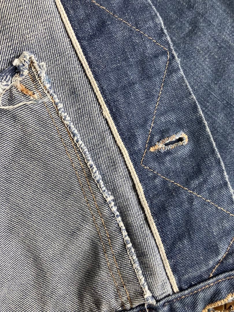Wrangler 70s 黒タグ前期 左綾 124MJデニムジャケット 38