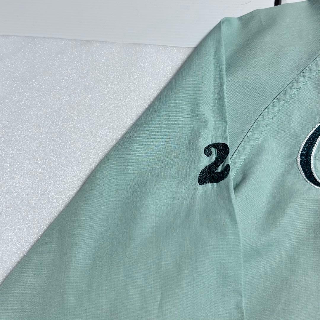 60s ボーリングシャツ　長袖　Elbeco L アイスブルー⑤