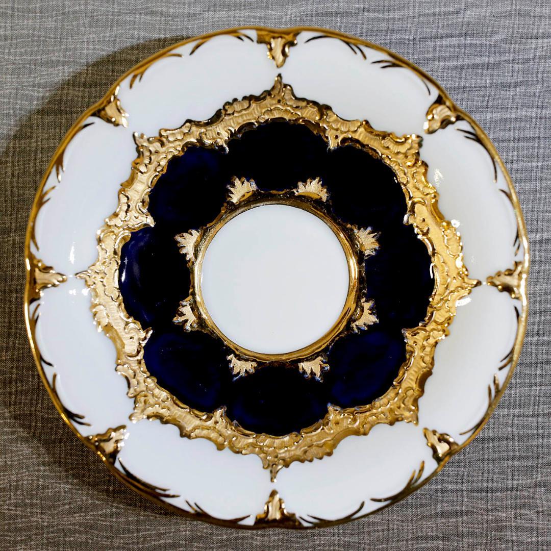 レア最高級】マイセン Bフォーム グランツゴールド コバルト セット