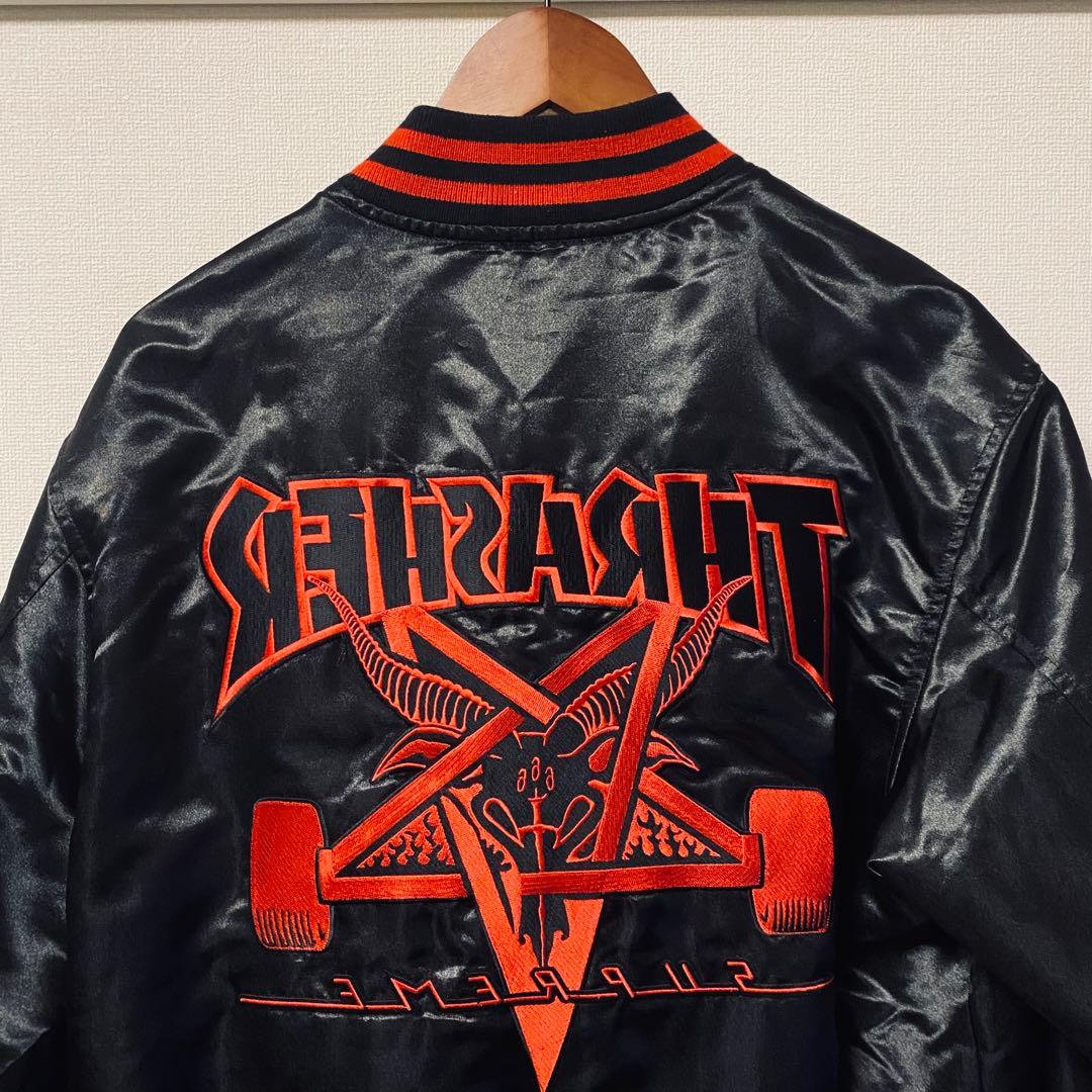 早い者勝ち　Supreme × Thrasher サテンスタジャン FW21