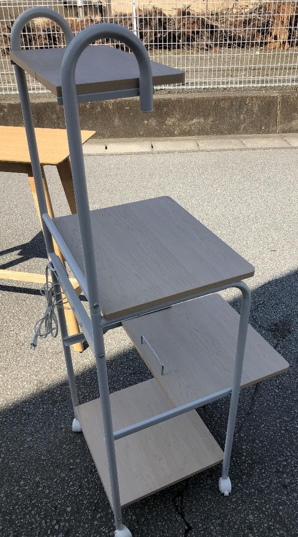 オープンラックレンジ台　キッチンラック　美品中古