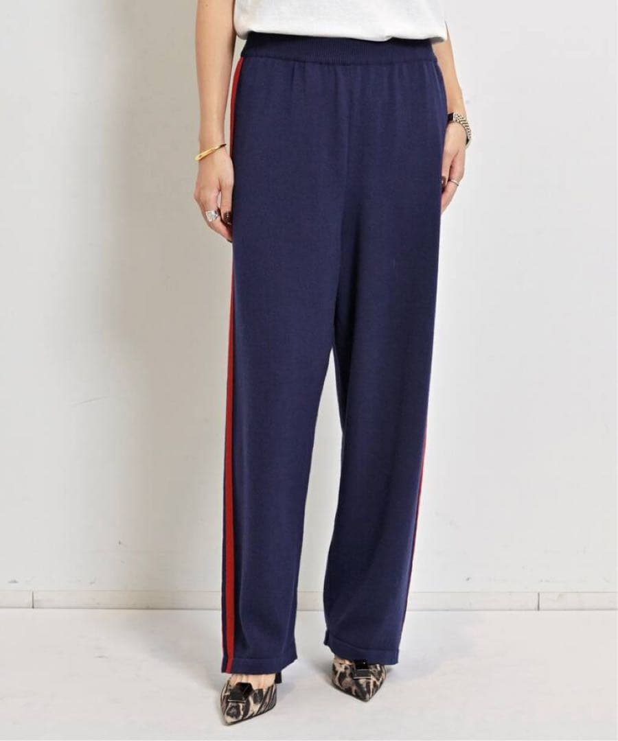 CORDERA コルデラ　MERINO WOOL PANTS ニット　ネイビー