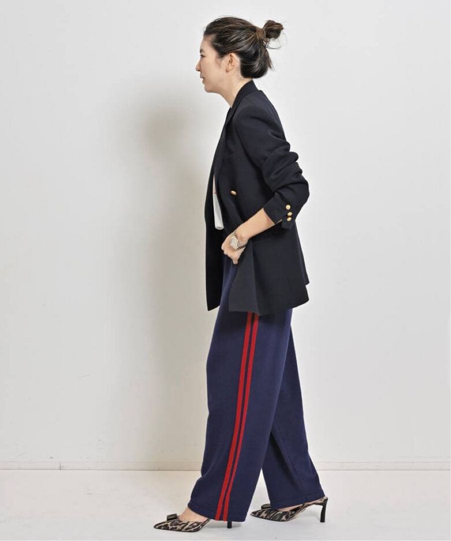 CORDERA コルデラ　MERINO WOOL PANTS ニット　ネイビー