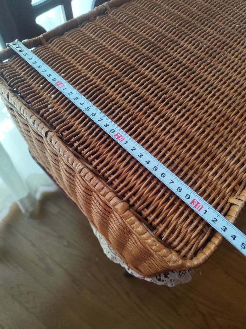 籐製　ボックス 　トールペイント　バスケット　籠