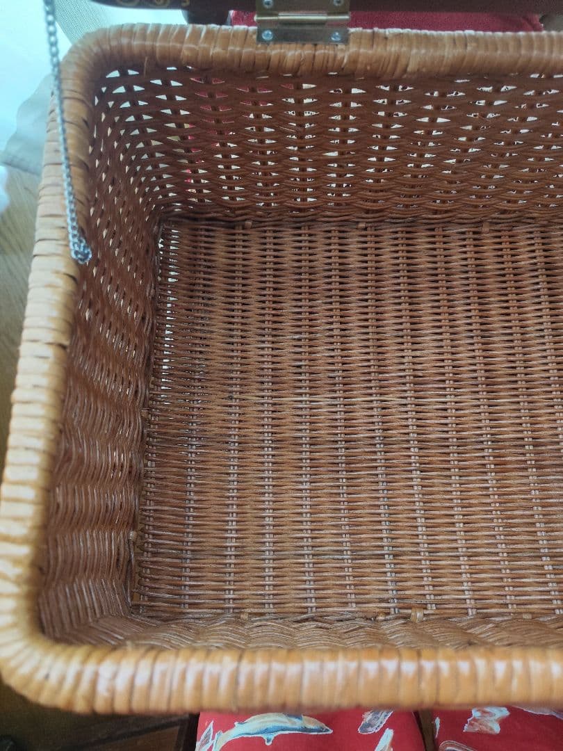 籐製　ボックス 　トールペイント　バスケット　籠