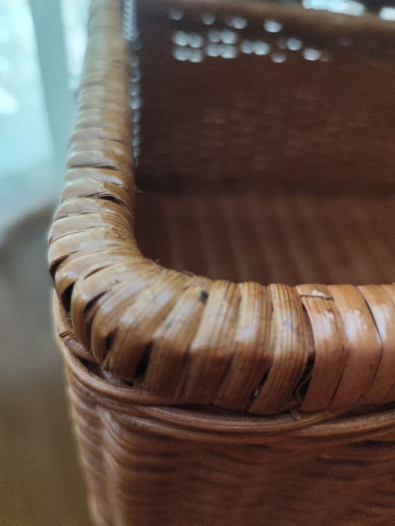 籐製　ボックス 　トールペイント　バスケット　籠