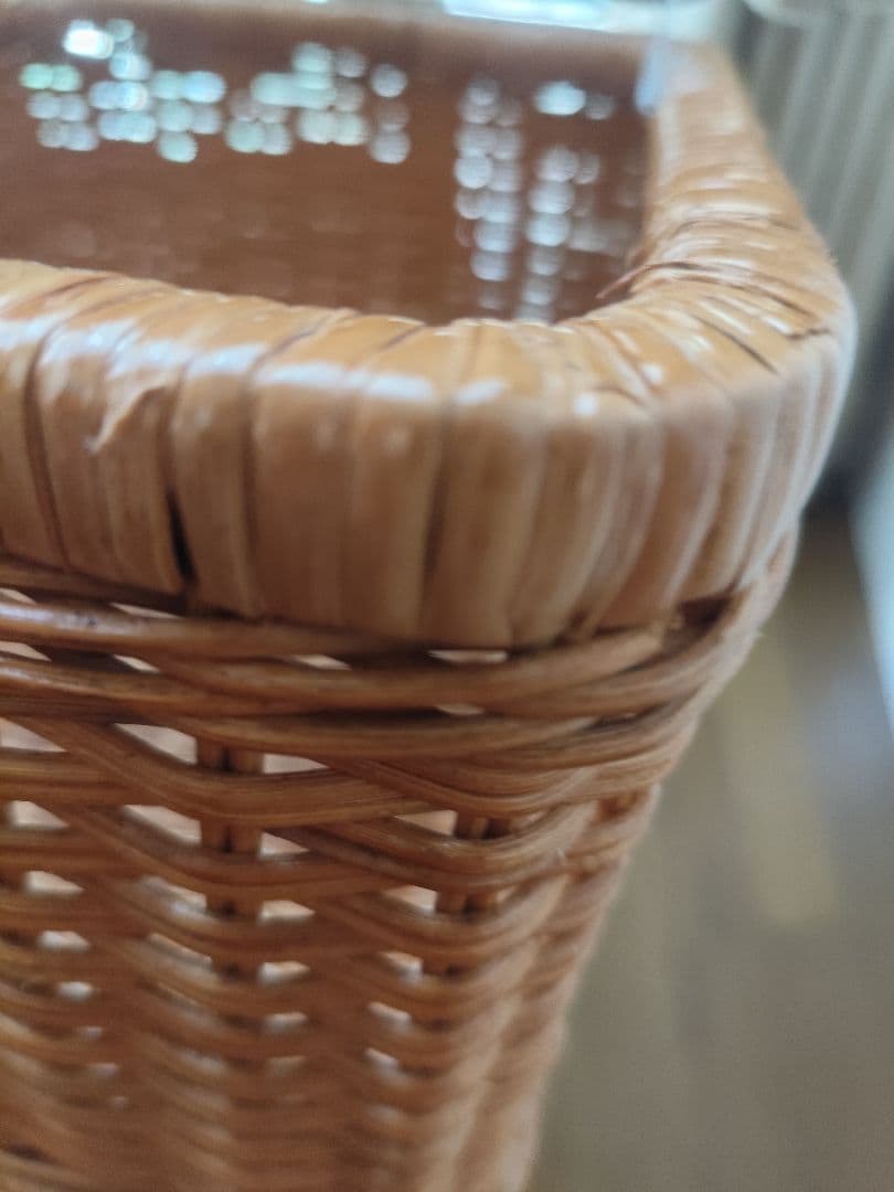 籐製　ボックス 　トールペイント　バスケット　籠